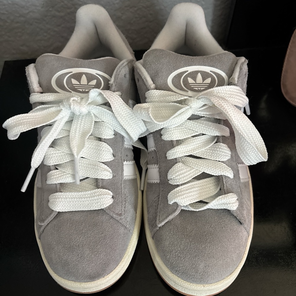 Adidas Campus 00’s Gray and White Sneakers